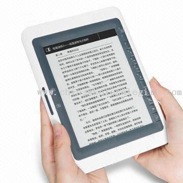 E-book Reader with E-ink Display Technology, G-sensor Function, and Memory of 4GB