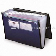 Portfolio Briefcase with Buckle Closure and 12 Inside Pockets, Made of PP, Plastic Handle images