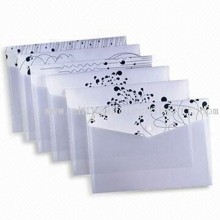 Snap Fastener Folders in A4 Size, Made of Environmental Material, Logo Printing is Available images