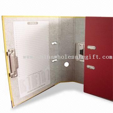 Lever Arch File with Outside PVC and Inside Paper Covered, OEM and ODM Orders are Welcome