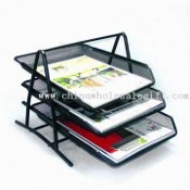 Document Tray/Folder with Black/Silver/Colored Chrome Coating images