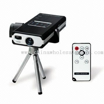 Pocket Projector, Supports Projection of MP3, MP4, Photo, and E-book Display