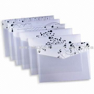 Snap Fastener Folders in A4 Size, Made of Environmental Material, Logo Printing is Available