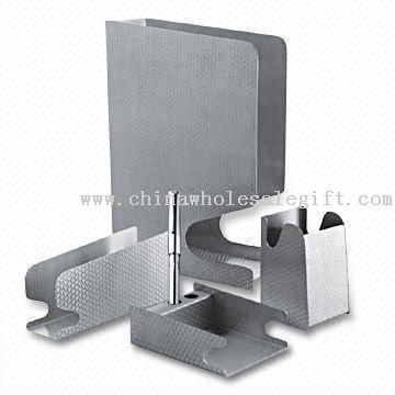 Stationery Set with File Holder, Pen holder, Pad Holder and Letter Tray