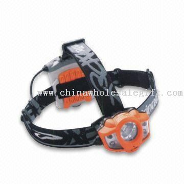 4-piece LED and Halogen Bulb Rainproof Head Lamp