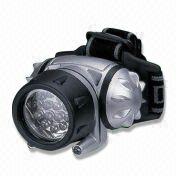 Bright LED Head Light with 2 Red LEDs for Emergency Communication and 3 x AAA Battery