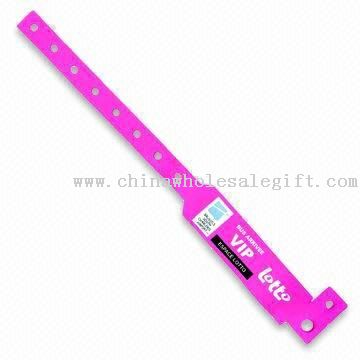 Disposable ID Wristband / Bracelet d'identification, en PVC, mesurant 32 x 212mm