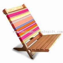 Chaise de plage en bois, mesures 47 x 35 x 50cm, impression par transfert thermique images