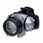 Lyse LED Head Light med 2 røde lysdioder for varslings og 3 x AAA-batteri images