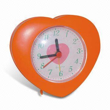 Desk Alarm Clock, Made of Plastic, Customzied Dial is Accepted