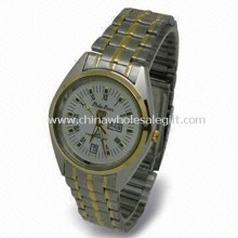 Men Watch with Stainless Steel Case and Bracelet, IPG Plating, Japanese Movement images