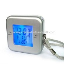 Reisen-Uhr mit Countdown-Timer, Taschenlampe und optionale Einbrecher Sicherheitsfunktionen images