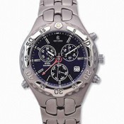 Titanium ur med Eco-drive funktion og safir krystal images