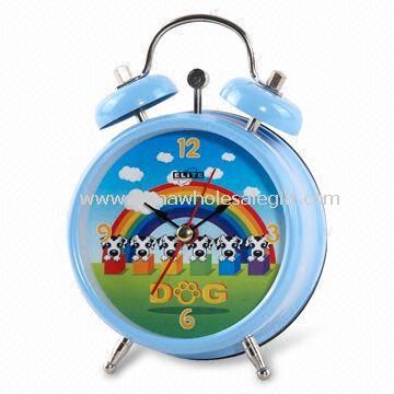 8 twin Bell Alarm Clock, funcionada con 2 pilas AA