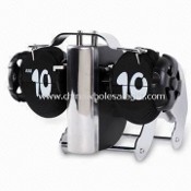 Flip Bordsklocka, drivs av 1 x D batteri, mäter 17,5 x 17 x 12.9 cm images