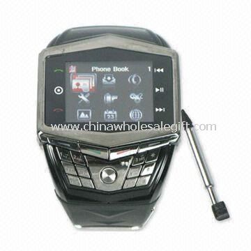 Quad-band Watch Phone, Supports FM, Camera Bluetooth and MP3/MP4 Player