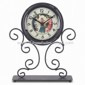 Relógio de mesa de ferro forjado, mede 23 x 5.9 x 27,5 cm small picture