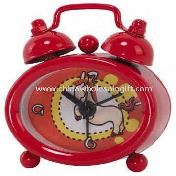Jam Alarm Super Mini tabel dengan lukisan kasus logam, tersedia dalam berbagai warna