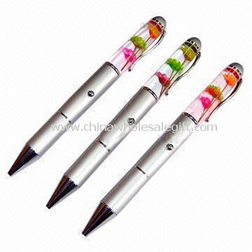 Light-up Pens with Liquid Motion, Measuring 15 x 145mm