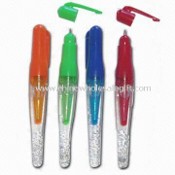 Novelty Liquid Ballpoint Pen with Light Function (Optional), Suitable for Promotions images
