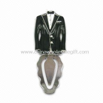 Tuxedo Paper Clip / Bookmark, Made of Metal Alloy