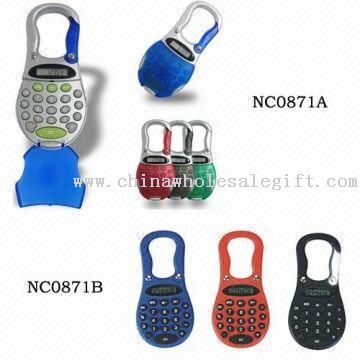 8-digital Carabiner Calculator, Measuring 12.5 x 6.5 x 0.8cm