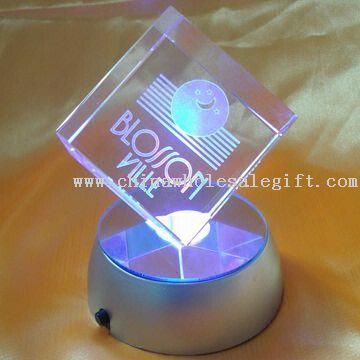 Crystal 3-D Laser Cube/Block, Differnt Colors and Sizes are Available