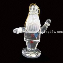 Christmas Ornament with Santa Claus Shape Design, Made of Crystal images