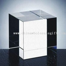 Bloc de cristal, potrivit pentru cadouri promoţionale, 80 x 80 x 80 mm de măsurare images