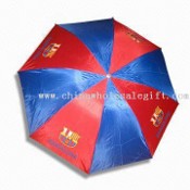 Payung penggemar sepak bola Barcelona, terbuat dari kain Polyester Nylon, langkah-langkah 25 inci x 8 iga images