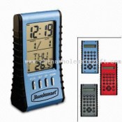 Calculator with Clock, Back Side Electronic LCD Calendar images