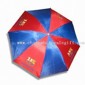 Barcelona fotboll fläktar paraply, gjord av Polyester/Nylon tyg, åtgärder 25-tums x 8 revben small picture