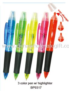 3c Ball Pen with Highlighter