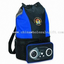 12 Pack Radio Cooler Bag con respaldo regulable Correas images
