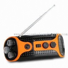 LED Flashlight with FM/AM Radio, Measures 146 x 57 x 55mm images