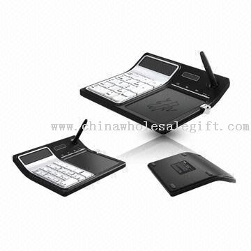 Biuro kalkulator z zarządu eko-faktury korygującej i Mini USB klawiatury