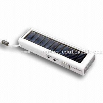 Solar FM Radio with Superbright LED Flashlight, Solar Panel and Cellphone Charger