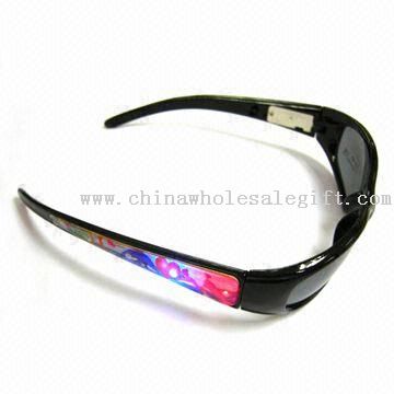 Flashing Sunglasses, Can Change the Battery and Can be Used Like Sunglasses