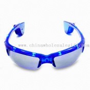 Lunettes de soleil LED clignotant, peut bloquer intense lumière du soleil pendant la journée, Ideal for Disco ou concerts images