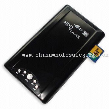HDD Portable Media Player s NTSC a PAL televizní vzor