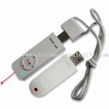 Presenter Mouse RF nirkabel dengan baterai Li-polimer dan 3.7V bekerja tegangan