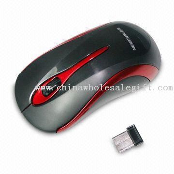 Trådløs mus, tilgjengelig i forskjellige farger og logoer, laget av ABS materialer