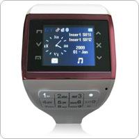 Hitam Touch layar Dual SIM - siaga - musik Bluetooth Watch Cell Phone