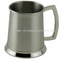 Satin Finish Silver Engravable Beer Mug images