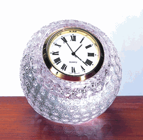 Miniature Crystal Golf Ball Clock