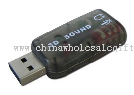 5.1 placa de som USB adaptador de áudio