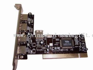 Cartão de controlador PCI USB 2.0 4 + 1 portas