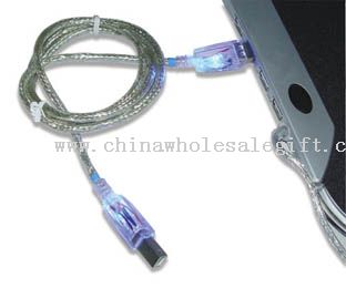 USB printer kabel med lysdiode