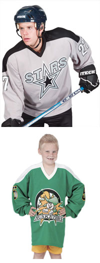 Adulto & Youth Hockey Jersey uniforme