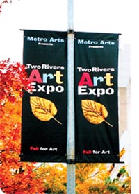 Polyester Avenue Pole Banner